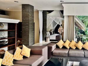 Private luxury jungle villa in Ubud Bali offering scenic views and peaceful environment