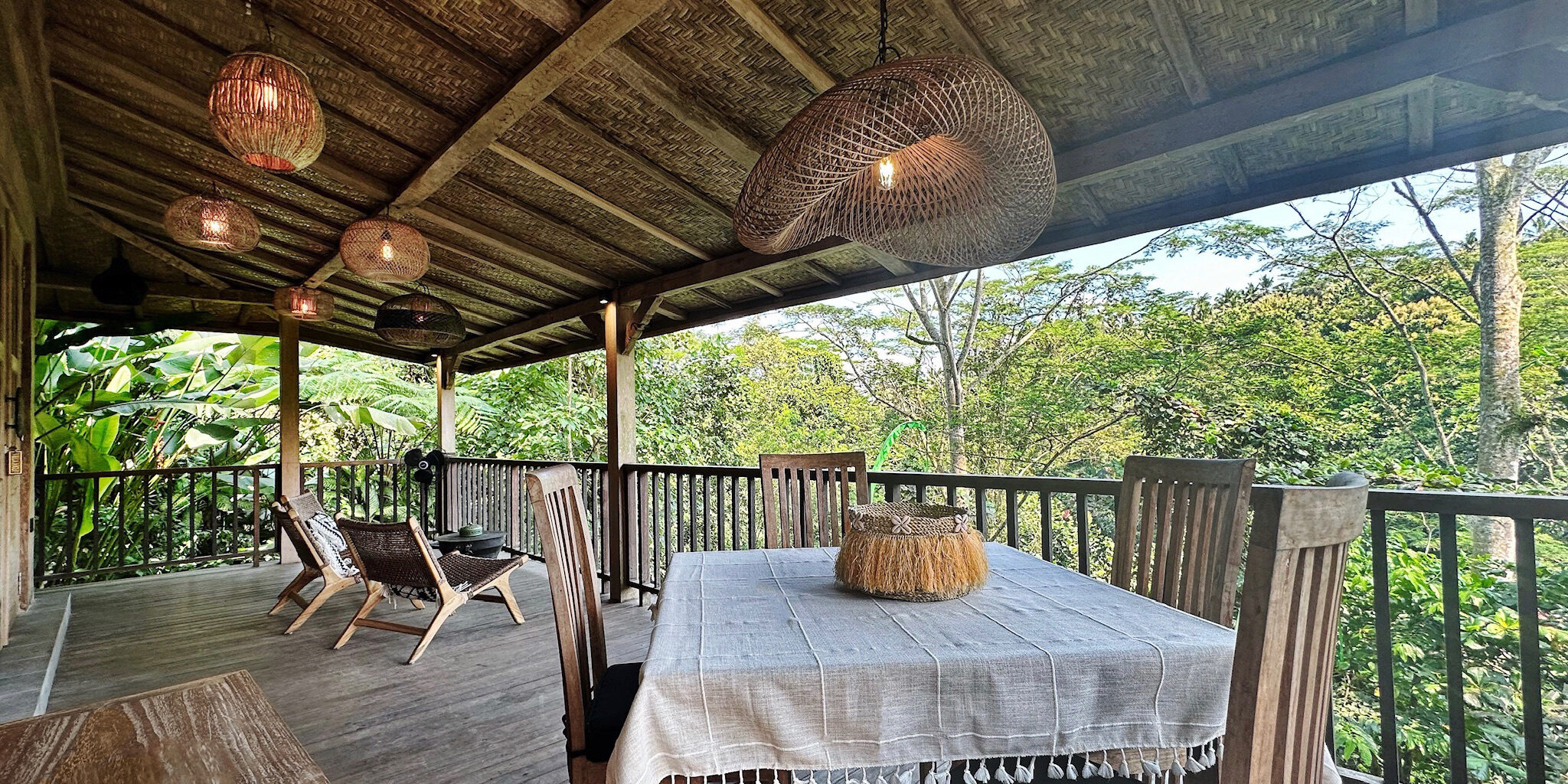 Luxury villa in Ubud surrounded by greenery offering a peaceful and private stay