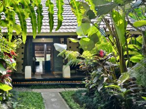 Luxury jungle villa in Ubud Bali surrounded by lush tropical forest with private pool
